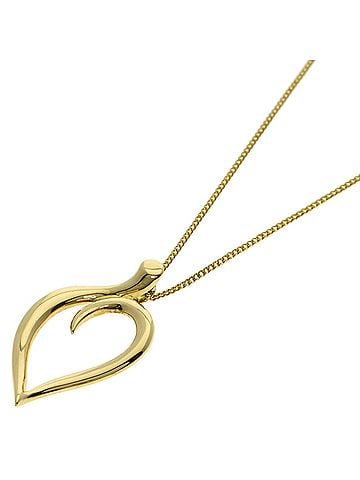Tiffany & Co. Tiffany & Co. Leaf Heart Necklace, 18K Yellow Gold, Women's. (view 1)