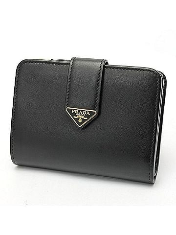 Prada Prada City Calf Tab Bi-fold Wallet 1ML018 Leather Black (view 1)
