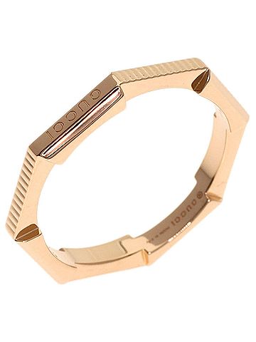 Gucci Gucci Link to Love #15 Ring, 18K Pink Gold, Women's. (view 2)