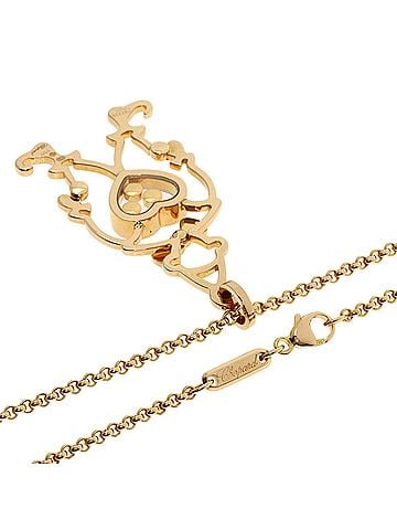 Chopard Chopard Pierrot Diamond Necklace 18K Pink Gold Women's (view 2)