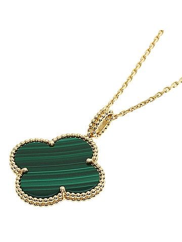Van Cleef & Arpels Van Cleef & Arpels Magic Alhambra Malachite Necklace, 18K Yellow Gold, Women's (view 1)
