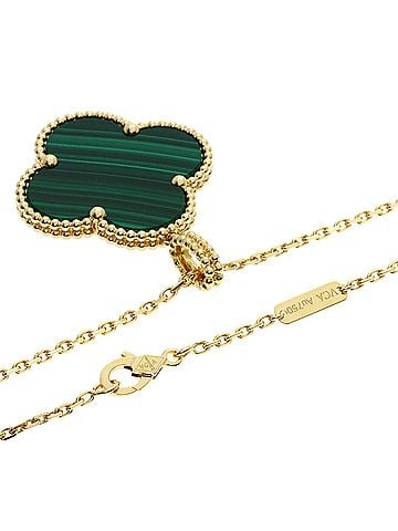 Van Cleef & Arpels Van Cleef & Arpels Magic Alhambra Malachite Necklace, 18K Yellow Gold, Women's (view 2)