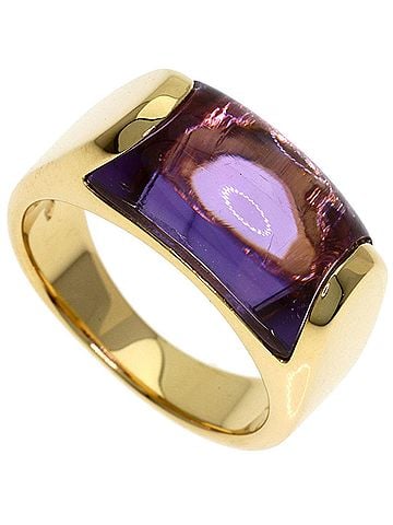 Bvlgari BVLGARI Tronchetto Amethyst Ring, 18K Yellow Gold, Women's (view 1)
