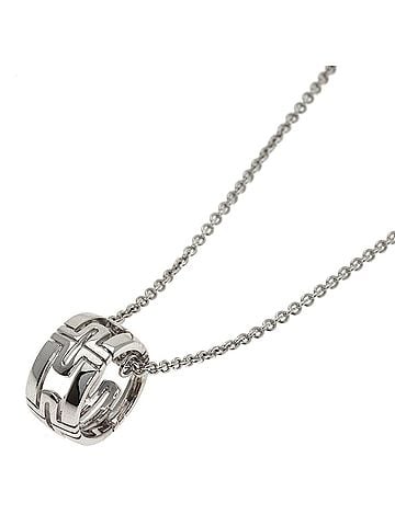 Bvlgari Bvlgari Bulgari Parentesi Necklace, 18K White Gold, Women's (view 1)