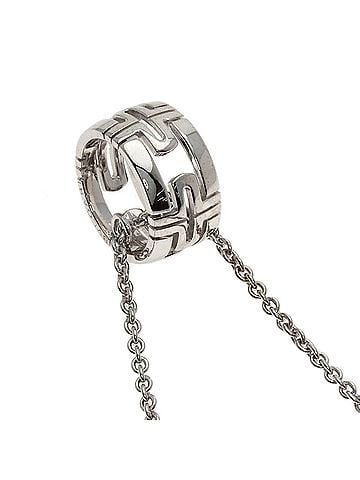 Bvlgari Bvlgari Bulgari Parentesi Necklace, 18K White Gold, Women's (view 2)