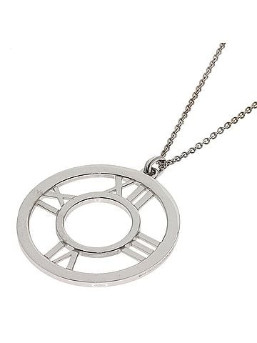 Tiffany & Co. Tiffany & Co. Atlas Open Medallion Necklace, 18K White Gold, Women's. (view 1)