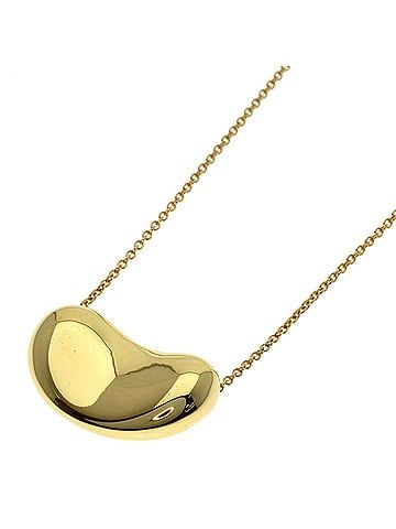 Tiffany & Co. Tiffany Bean Necklace, 18K Yellow Gold, Women's. (TIFFANY&Co.) (view 1)