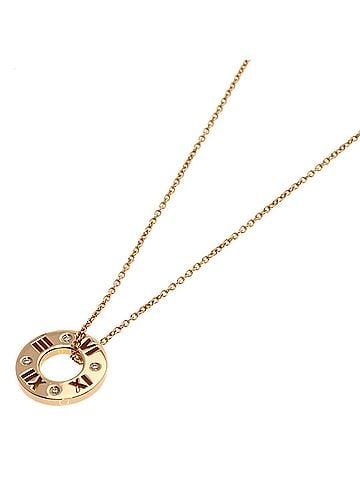 Tiffany & Co. Tiffany & Co. Atlas Diamond Necklace, 18K Pink Gold, Women's. (view 1)