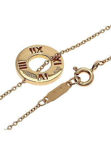 Tiffany & Co. Tiffany & Co. Atlas Diamond Necklace, 18K Pink Gold, Women's. (view 2)