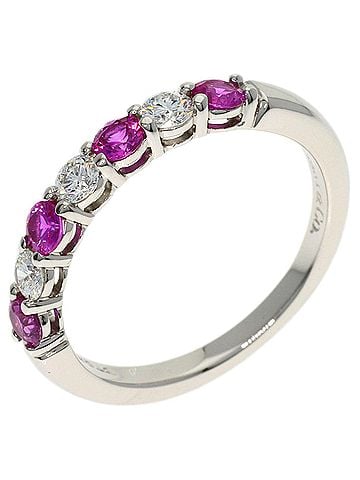 Tiffany & Co. Tiffany & Co. Forever Pink Sapphire Diamond Ring, Platinum PT950, Women's. (view 2)