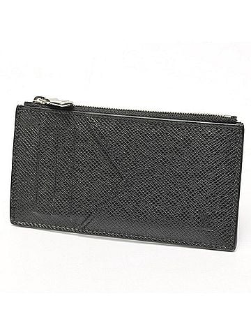 Louis Vuitton Louis Vuitton coin card holder zip case M62914 Taiga Noir (view 1)