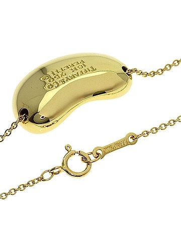 Tiffany & Co. Tiffany Bean Necklace, 18K Yellow Gold, Women's. (TIFFANY&Co.) (view 2)