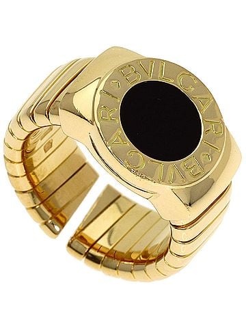 Bvlgari BVLGARI Onyx Ring, 18K Yellow Gold, Women's (view 1)