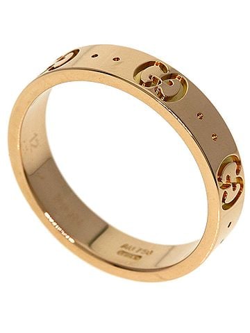 Gucci Gucci Icon #12 Ring, 18K Pink Gold, Women's (GUCCI) (view 1)