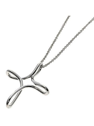 Tiffany & Co. Tiffany & Co. Open Cross Necklace, Silver, Women's (view 1)