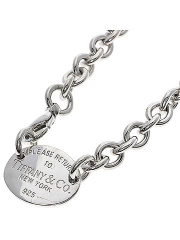 Tiffany & Co. Tiffany & Co. Return to Collection Oval Tag Necklace, Silver, Women's. (view 1)