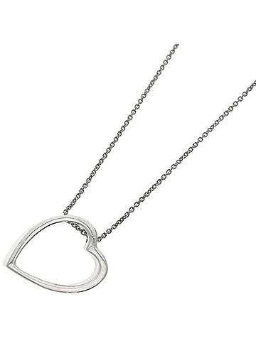 Tiffany & Co. Tiffany & Co. Geometric Heart Necklace, Silver, Women's (view 1)