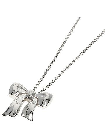 Tiffany & Co. Tiffany & Co. Ribbon Motif Necklace, Silver, Women's (view 1)
