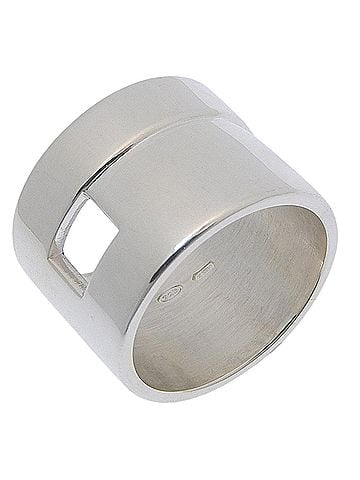 Gucci Gucci Old Ring, Branded, Sterling Silver 925, Approx. 14.6g, Men's (view 1)