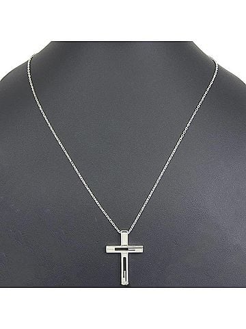 Gucci Gucci cross necklace, sterling silver (925), approximately 12g, unisex. (view 2)