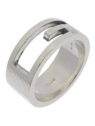 Gucci Gucci Branded G Ring, Sterling Silver 925, Approx. 7.5g, Unisex. (view 1)