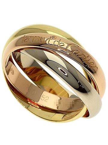 Cartier Cartier Trinity #52 Ring - 18K Yellow Gold/18K White Pink Gold Women's CARTIER (view 1)
