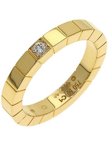 Cartier Cartier Lanieres 1P Diamond Ring #50 18K Yellow Gold Women's (view 2)