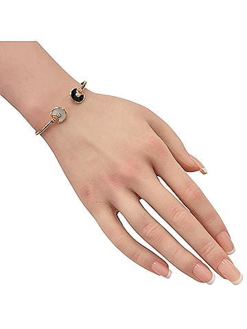 Cartier Cartier Amulet Bangle, 18K Pink Gold, Onyx, Mother-of-Pearl, Women's, CARTIER (view 2)