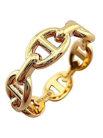Hermès Hermes Chaine d'Ancre Ring, 1, 18K Pink Gold, Women's Ring (view 1)