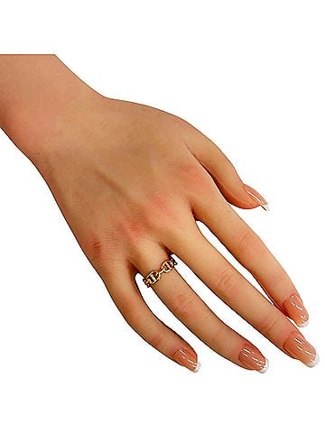Hermès Hermes Chaine d'Ancre Ring, 1, 18K Pink Gold, Women's Ring (view 2)