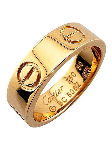 Cartier Cartier Love Ring, 18K Pink Gold 50ct, Women's CARTIER (view 1)