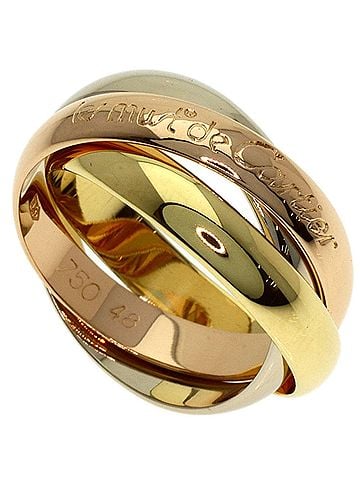 Cartier Cartier Trinity #48 Ring, 18K Yellow Gold/18K White Pink Gold, Women's. (view 1)