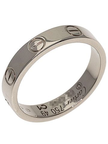 Cartier Cartier Mini Love Ring #49, 18K White Gold, Women's (view 2)