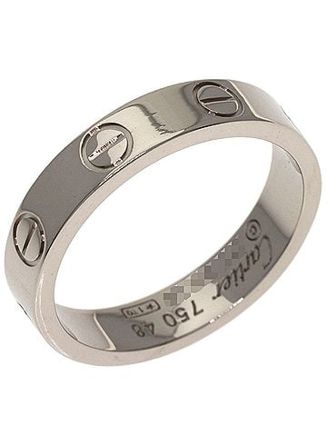Cartier Cartier Mini Love Ring #48, 18K White Gold, Women's (view 2)