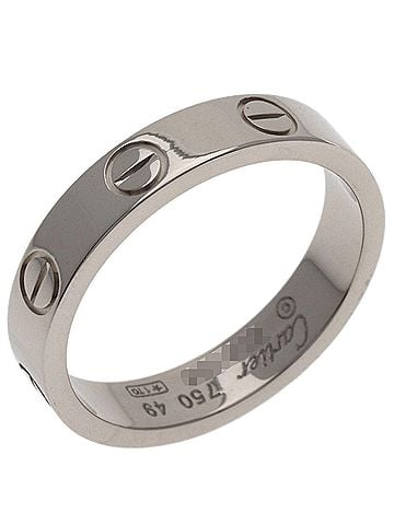 Cartier Cartier Mini Love Ring #49, 18K White Gold, Women's (view 2)