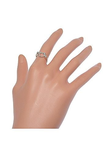 Tiffany & Co. Tiffany & Co. Open Heart Ring, Elsa Peretti Design, Sterling Silver 925, Shape, Approx. 2.4g, Women's, A Rank (view 2)