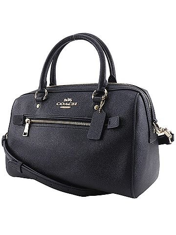 Coach Coach Rowan 2-Way Handbag/Shoulder Bag F79946 Leather Black Crossbody Shoulder Bag/Handbag Zippered Women's (view 2)