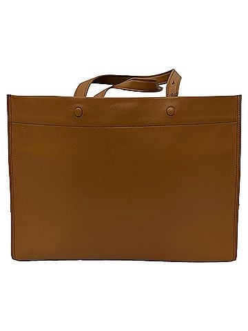 Anya Hindmarch Anya Hindmarch Large Mortimer Tote Bag in Brown Suede (view 2)