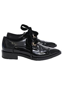 Lanvin Lanvin Pointed-Toe Lace-Up Derby Shoes in Black Patent Leather (view 1)
