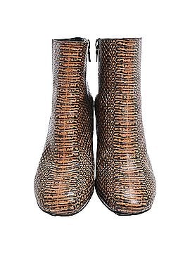 Dries Van Noten  Dries Van Noten Animal-Print Ankle Boots in Multicolor Leather  (view 2)