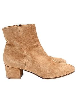 Gianvito Rossi Gianvito Rossi Joelle Ankle Boots in Brown Suede (view 1)