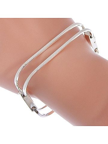 Gucci Gucci bracelet, sterling silver (925), approximately 19.2g, unisex. (view 1)