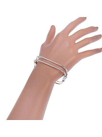 Gucci Gucci bracelet, sterling silver (925), approximately 19.2g, unisex. (view 2)