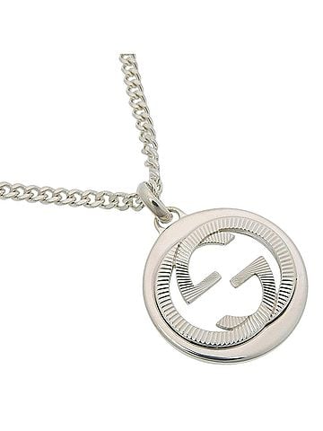 Gucci Gucci Interlocking Necklace, Sterling Silver 925, Approx. 17.1g, Unisex. (view 1)