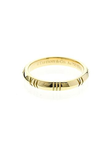 Tiffany & Co. Tiffany Atlas Closed Narrow Ring Yellow Gold (18K) Fashion No Stone Band Ring Gold (view 1)