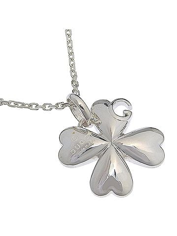 Gucci Gucci Clover Necklace, Sterling Silver 925, Approx. 9.3g, Unisex. (view 1)