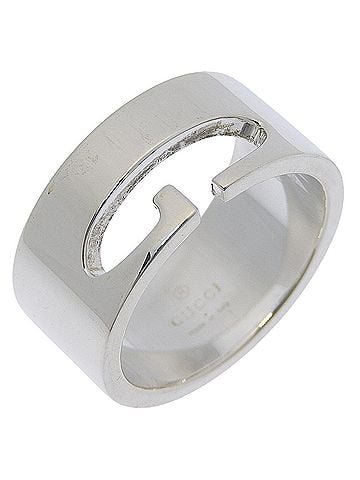 Gucci Gucci G-logo ring, sterling silver (925), approximately 11g, unisex. (view 1)