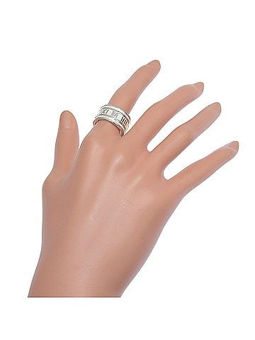 Tiffany & Co. Tiffany & Co. Atlas ring, wide, sterling silver 925, approximately 9.7g, unisex. (view 2)