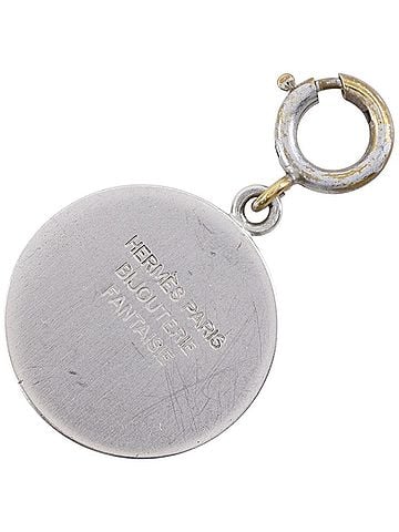 Hermès Hermes HERMES Sellier Pendant Top, Metal, Silver, Approx. 3.4g, Unisex (view 2)