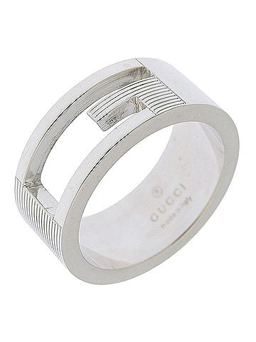 Gucci Gucci Branded G Ring, Sterling Silver 925, Approx. 7.4g, Unisex. (view 1)